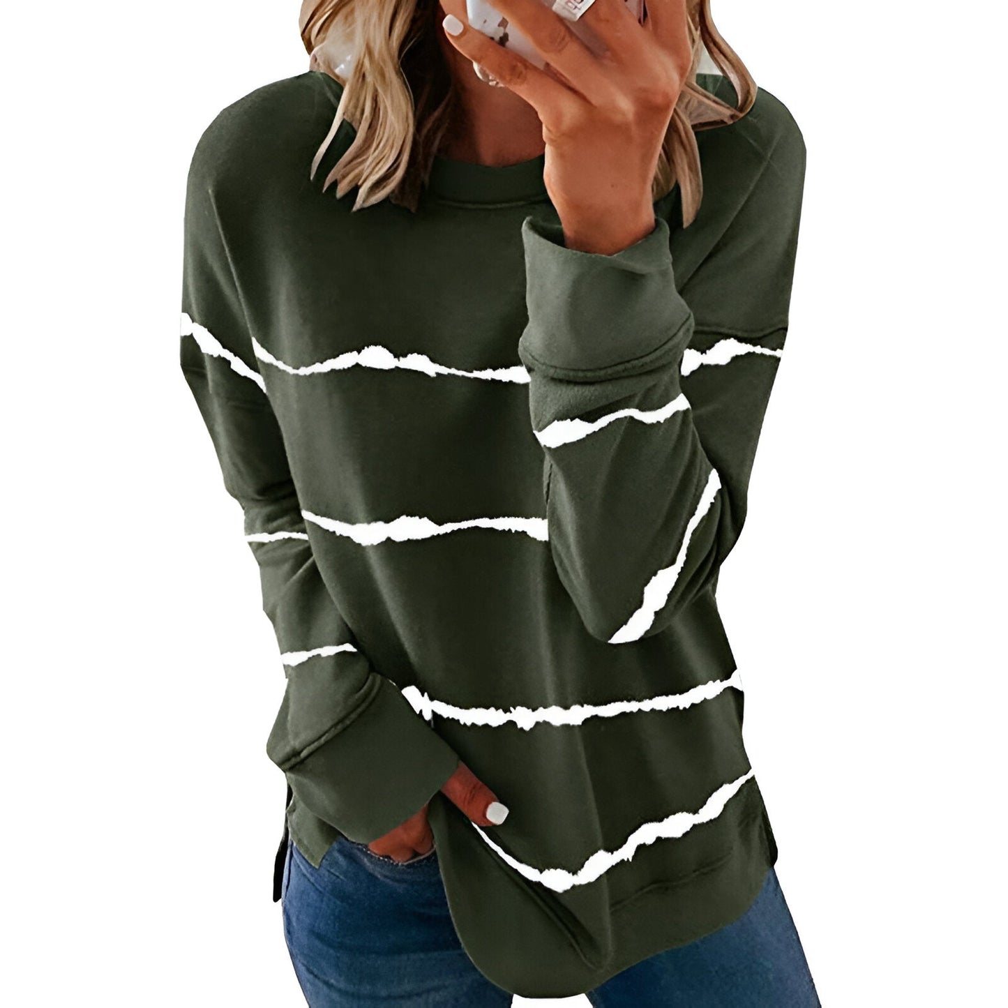 Elektra | Vibrantes Tie-Dye Langarm-Top (Saison 2)