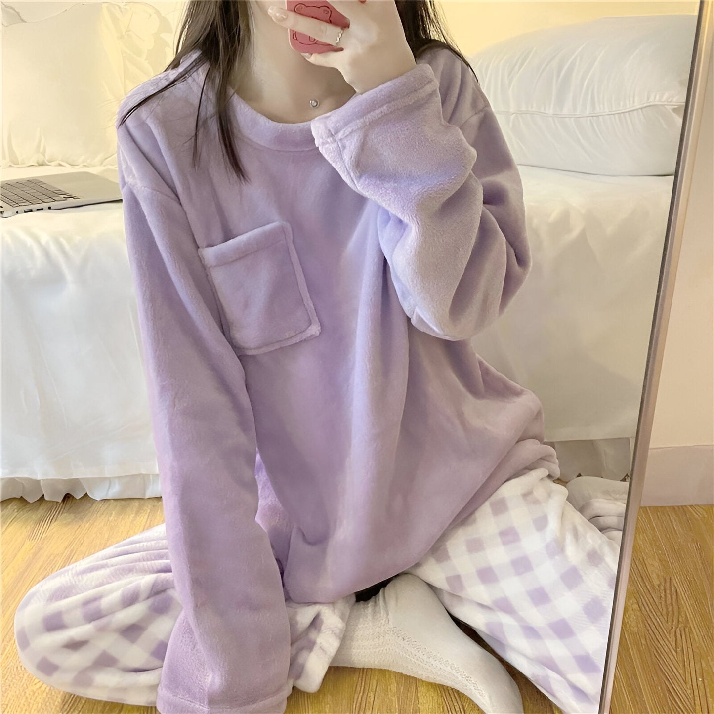 Jana | Kuscheliges Fleece-Pyjama-Set