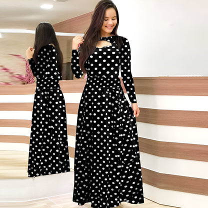 Adela | Elegantes Blumen-Maxikleid für den Herbst