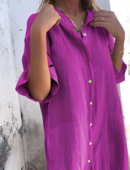 Solene | Lockeres, legeres Kleid mit halben Ärmeln