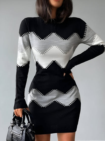 Amal | Elegantes Strick-Bodycon Mini-Kleid
