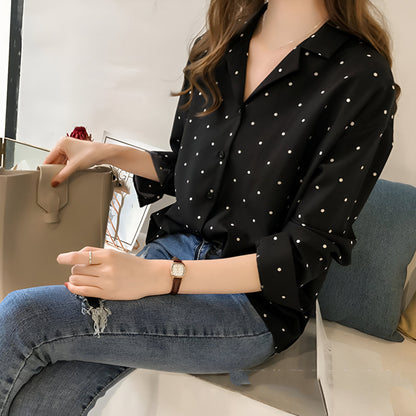 Antero | Verspielte Polka Dot Bluse