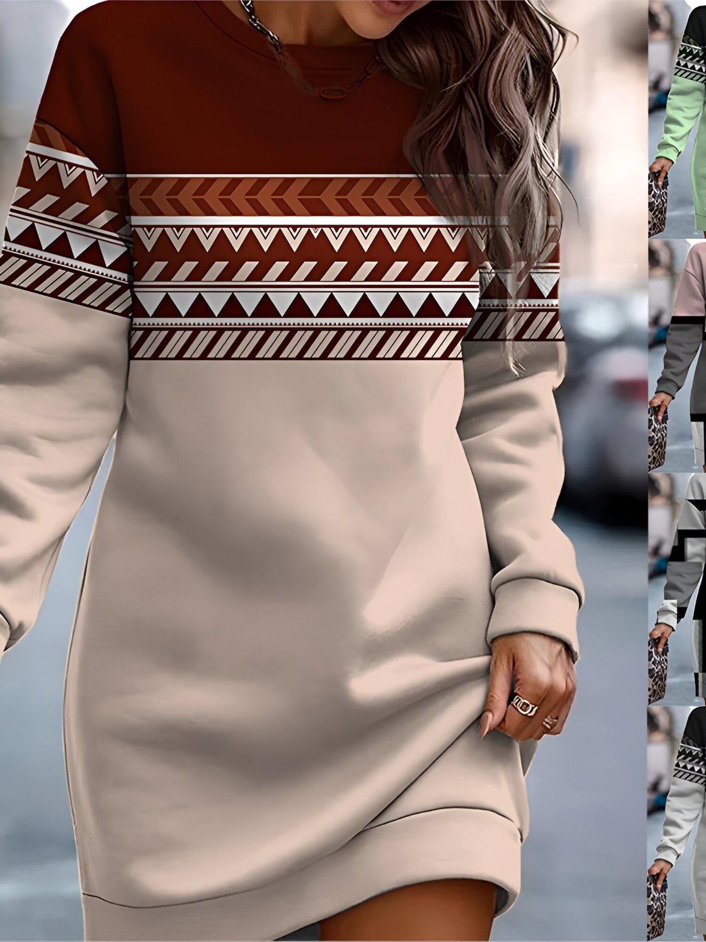Aliz | Bequemes &  Stylisches Oversized Sweatshirt-Kleid