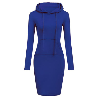 Leonie | Gemütliches & Schickes Kapuzen-Sweatshirt-Kleid für den Herbst