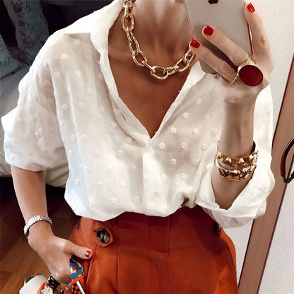 Alvi | Elegante Polka Dot Bluse