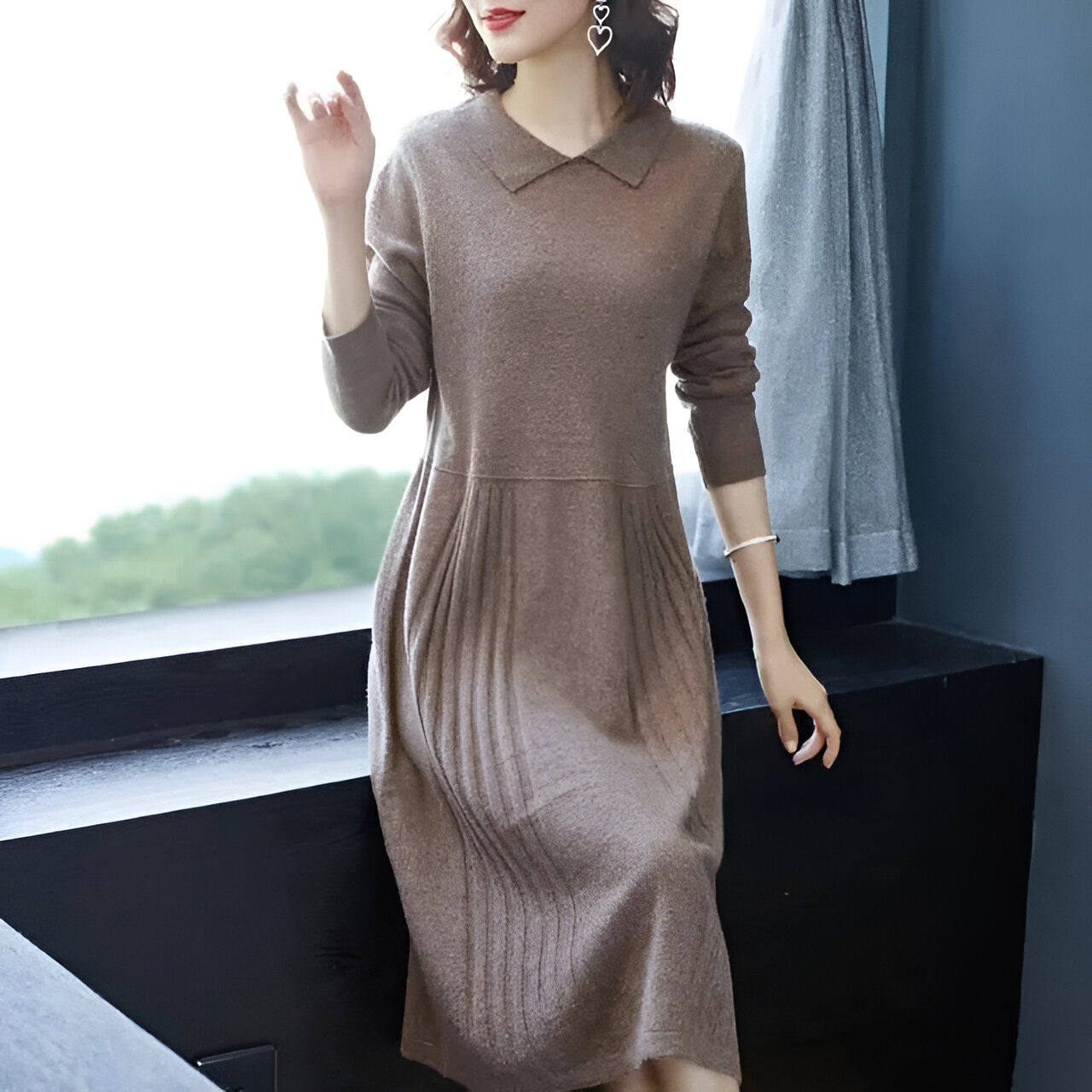 Rebekka | Mühelose Eleganz in einem gestrickten Maxikleid