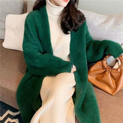 Evin | Weißer Langer Cardigan