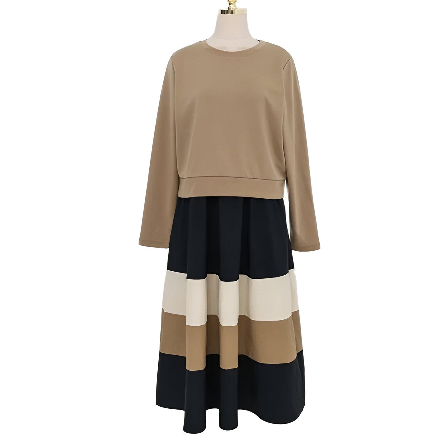 Orla | Bequemer Chic: Koreanisch inspiriertes Herbstkleid