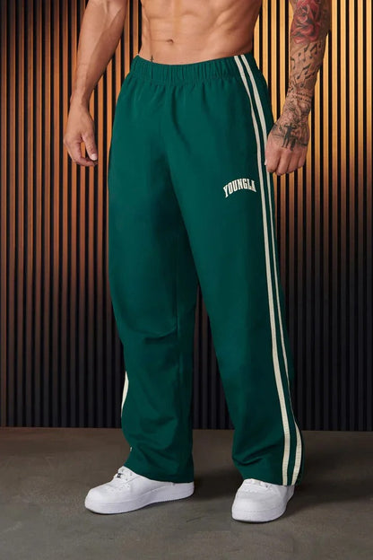 Bryan - Herren Sporthose mit Doppelstreifen-Print