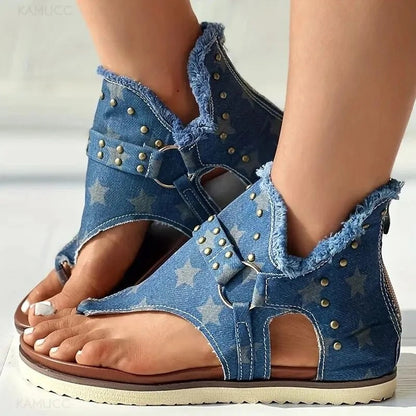 Kendall - Lässige Denim-Sandalen für Damen