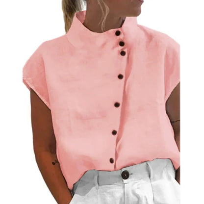 Oja - Elegante Bluse mit Stehkragen für Frauen