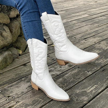 Gracie - legante Metallic-Cowboystiefel