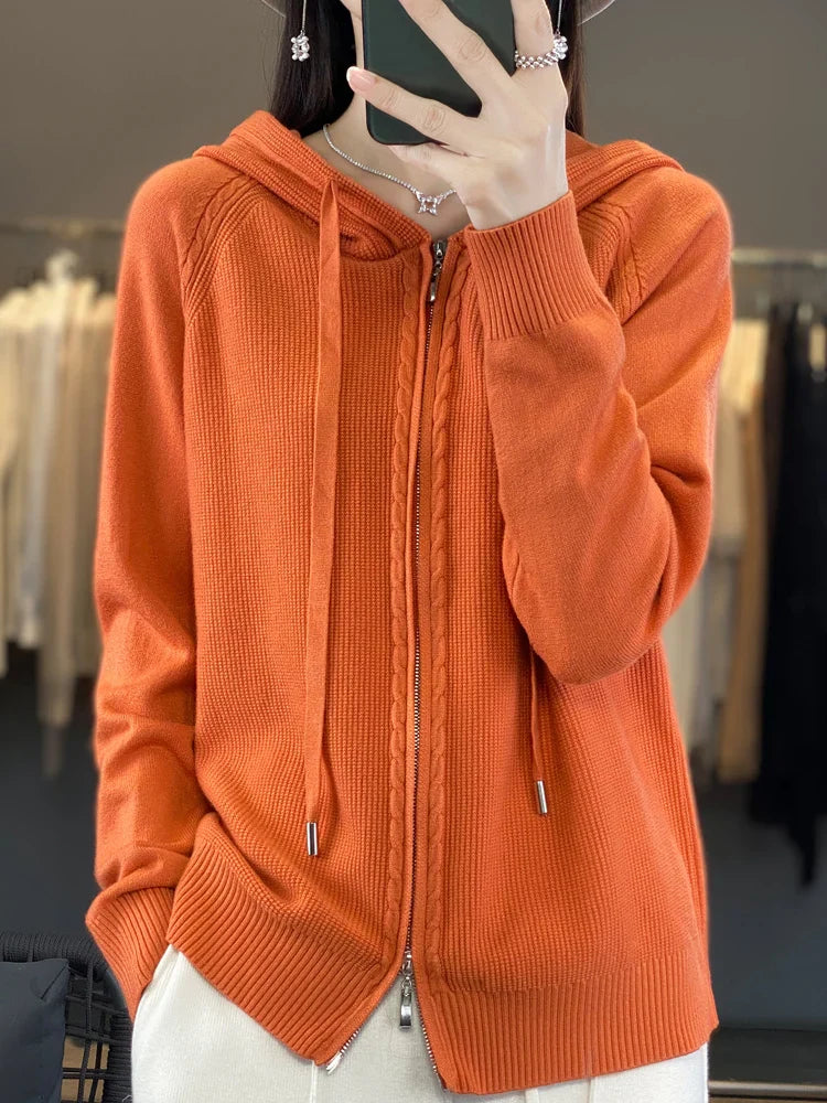 Chay | Luxuriöser Kapuzen-Cardigan